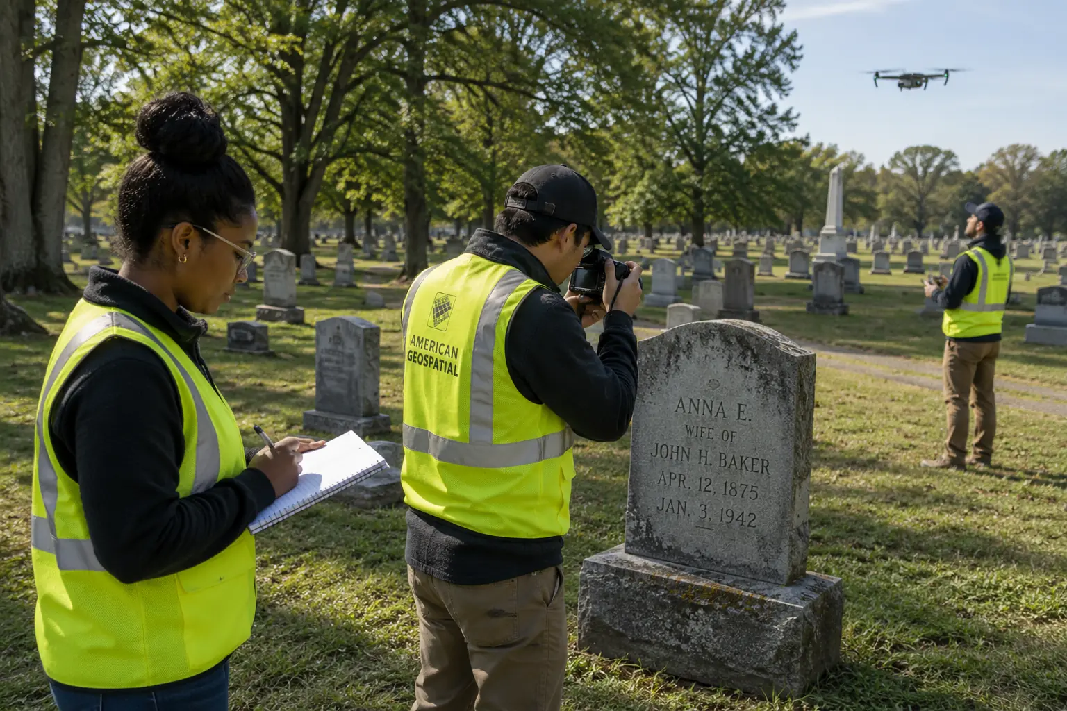 American Geospatial field verification work in progress