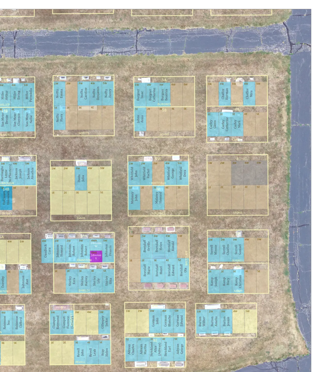 Precision cemetery mapping